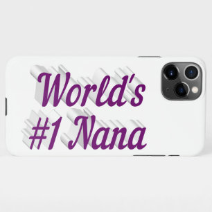 Nana purple text iPhone case