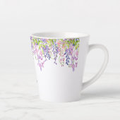 Nana Purple Wisteria Watercolor Floral Latte Mug (Right)