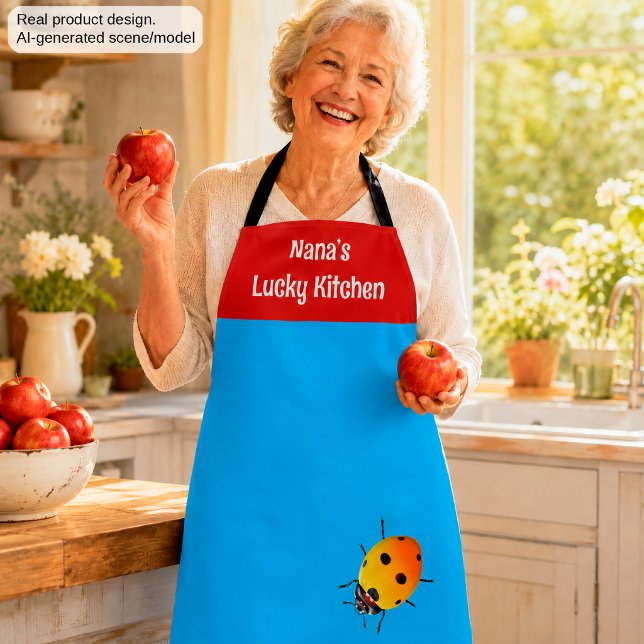 Nana’s Lucky Kitchen Ladybug Apron (Creator Uploaded)
