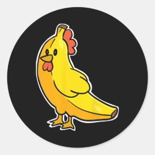 Nana Shaped Chicken Nana Classic Round Sticker