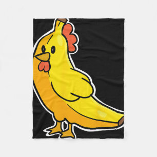 Nana Shaped Chicken Nana Fleece Blanket