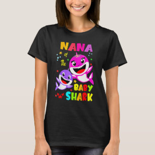 Nana Shark Birthday Nana Shark Family Mother's Da T-Shirt
