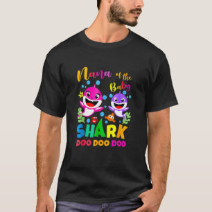 Nana Shark Birthday Nana Shark  Family Mother's Da T-Shirt