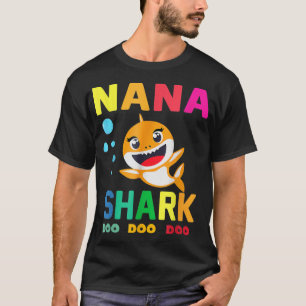 Nana Shark Nana Shark Lover Family Mother's Day T-Shirt