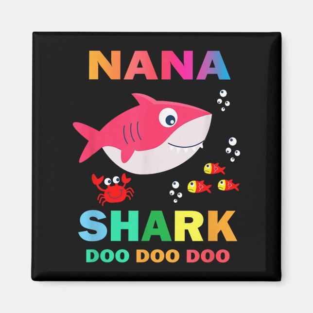 Nana Shark Shirt, Fathers Day Gift From Wife Son D Magnet (Front)