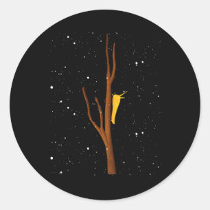 Nana Slug Pacific Nana Slug Fan Black Uni Snug Fit Classic Round Sticker