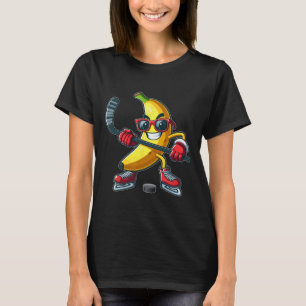 Nana Sungles Playing Hockey Funny Fruit Sport Play T-Shirt