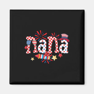 Nana Sungles Usa Flag Fireworks Patriotic 4th Of J Magnet