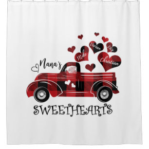 Nana Sweethearts Truck Mike Vivian Lily Christian Shower Curtain