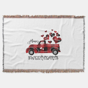 Nana Sweethearts Truck Mike Vivian Lily Christian Throw Blanket