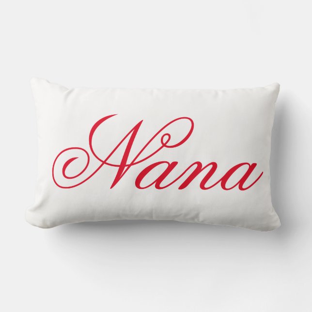 Nana Throw Pillow (Front)