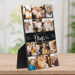 Nana We Love you Hearts DIY Modern Photo Collage Plaque<br><div class="desc">We love you Nana! Cute, modern custom family photo collage plaque to show grandma how much she's loved. We love this hand lettered script design with heart flourishes, making this a heartfelt keepsake gift for a beloved grandparent. Personalise with 12 favourite pictures and your personal message and names. Available in...</div>