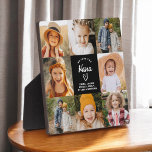 Nana We Love You Hearts Modern Photo Collage Plaque<br><div class="desc">The Nana We Love You Heart Modern Photo Collage Plaque is a touching and personalised gift that showcases your love for your grandmother. This beautifully designed plaque features a heart-shaped photo collage, allowing you to add your favourite family pictures in a modern and stylish layout. The heartfelt "We Love You,...</div>