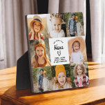 Nana We Love You Hearts Modern Photo Collage Plaque<br><div class="desc">The Nana We Love You Heart Modern Photo Collage Plaque is a touching and personalised gift that showcases your love for your grandmother. This beautifully designed plaque features a heart-shaped photo collage, allowing you to add your favourite family pictures in a modern and stylish layout. The heartfelt "We Love You,...</div>