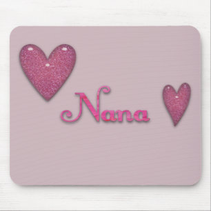 Nana with Hearts Mouse Pad