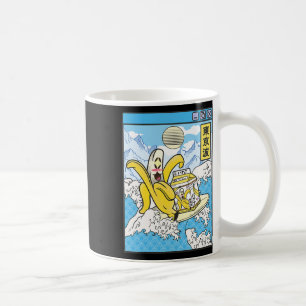 Nana With Milk Carton Surfing Japan Waves Kawaii V Coffee Mug