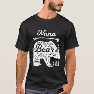 Nana Words Of Love Bear With Doodle S Grandma T-Shirt