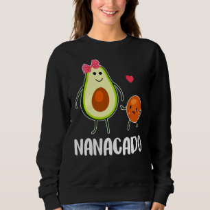 Nanacado Cute Avocado Pregnant Mum Women Sweatshirt