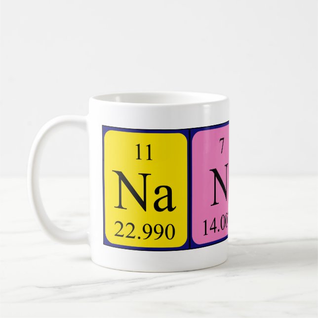 Nanami periodic table name mug (Left)