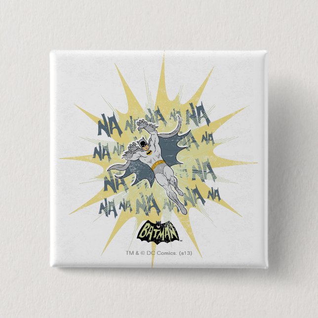 NANANANANANA Batman Graphic 15 Cm Square Badge (Front)