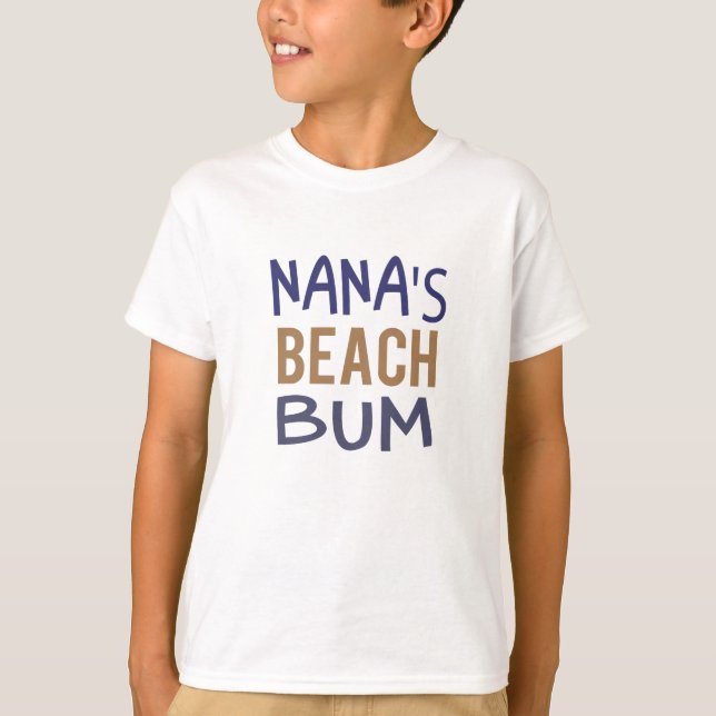Nana's Beach Bum Kids Unisex Tee (Front)