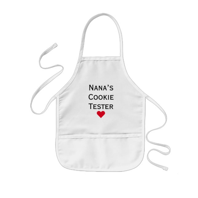 Nana's Cookie Tester Grandkids Kids Apron (Front)