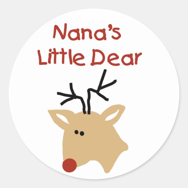 Nana's Dear Tshirts and Gifts Classic Round Sticker (Front)