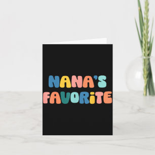Nana's Favorite Mother's Day Grandma  Card