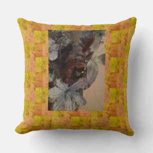 Nana's Hearts  Framed Flowers Cushion