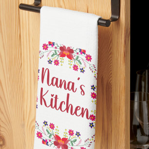 Nana's Kitchen Floral  Tea Towel