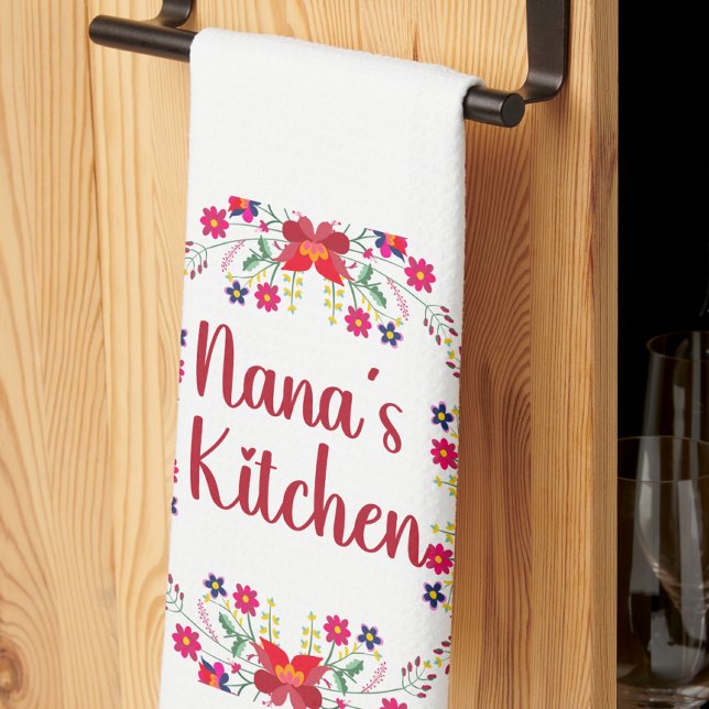 Nana's Kitchen Floral  Tea Towel (Creator Uploaded)