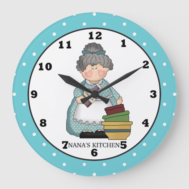 Nana's Kitchen fun wall clock (Front)