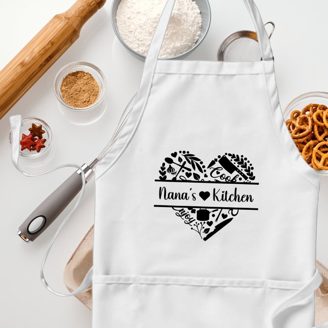 Nana's Kitchen Heart Apron (Creator Uploaded)