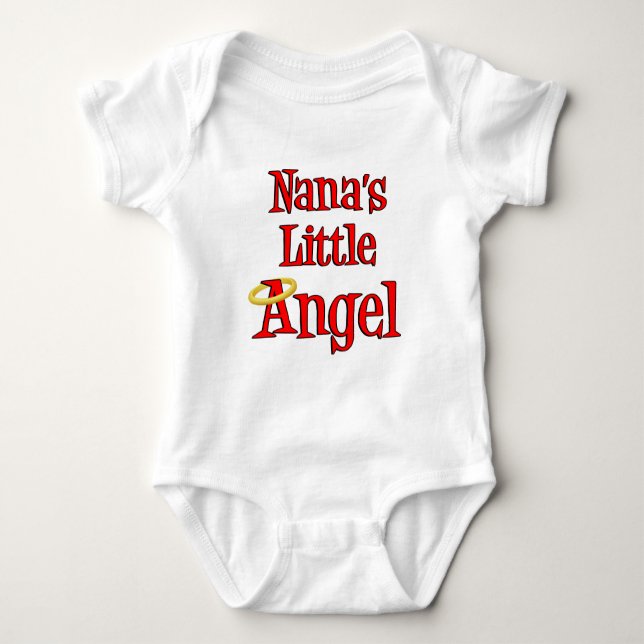 Nana's Little Angel Baby Bodysuit (Front)