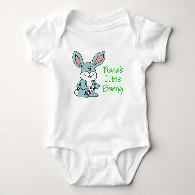 Nana's Little Bunny Baby Bodysuit (Front)
