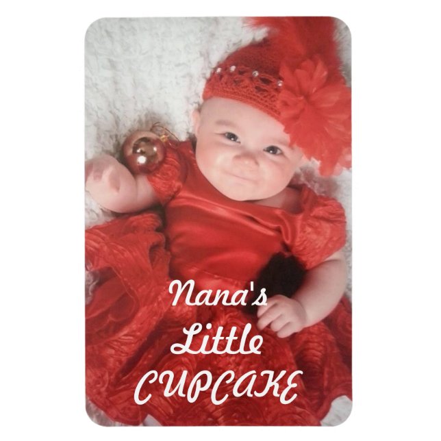 Nana's Little Cupcake Premium Photo Magnet (Vertical)