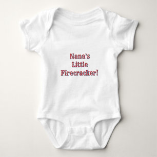 Nana's Little Firecracker! USA 250 Fireworks Baby Bodysuit