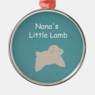 Nana's Little Lamb Metal Tree Decoration