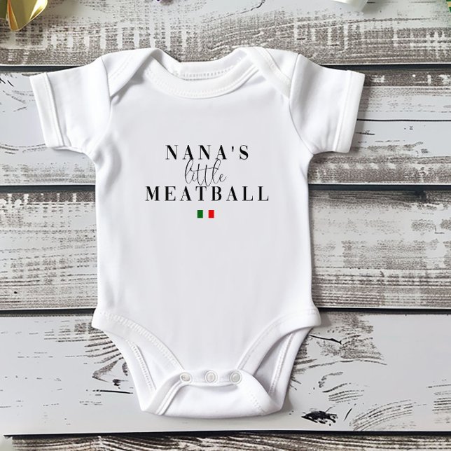 Nanas Little Meatball | Sweet Italian fun Baby Bodysuit (Creator Uploaded)