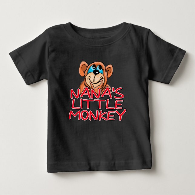 Nana's Little Monkey Baby T-Shirt (Front)