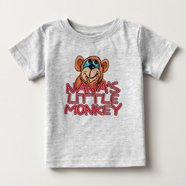Nana's Little Monkey Baby T-Shirt (Front)