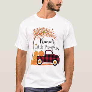 Nana's Little Pumpkins Red Truck Autumn T-Shirt
