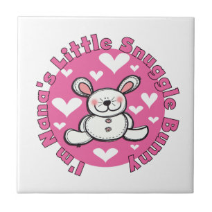 Nana's Little Snuggle Bunny Ceramic Tile