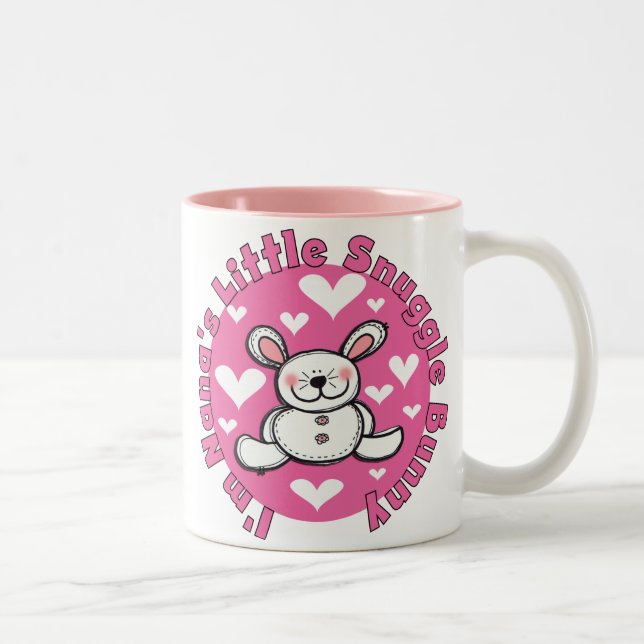 Nana's Little Snuggle Bunny Two-Tone Coffee Mug (Right)