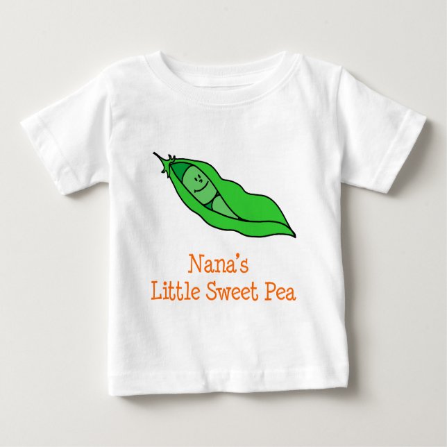 Nana's Little Sweet Pea Baby T-Shirt (Front)