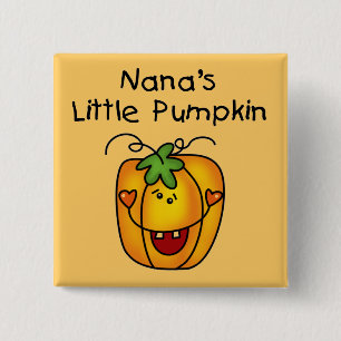 Nana's Pumpkin Halloween T-shirts and Gifts 15 Cm Square Badge