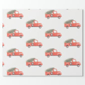 Nana's Red Truck Wrapping Paper (Flat)