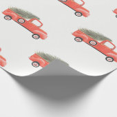 Nana's Red Truck Wrapping Paper (Corner)