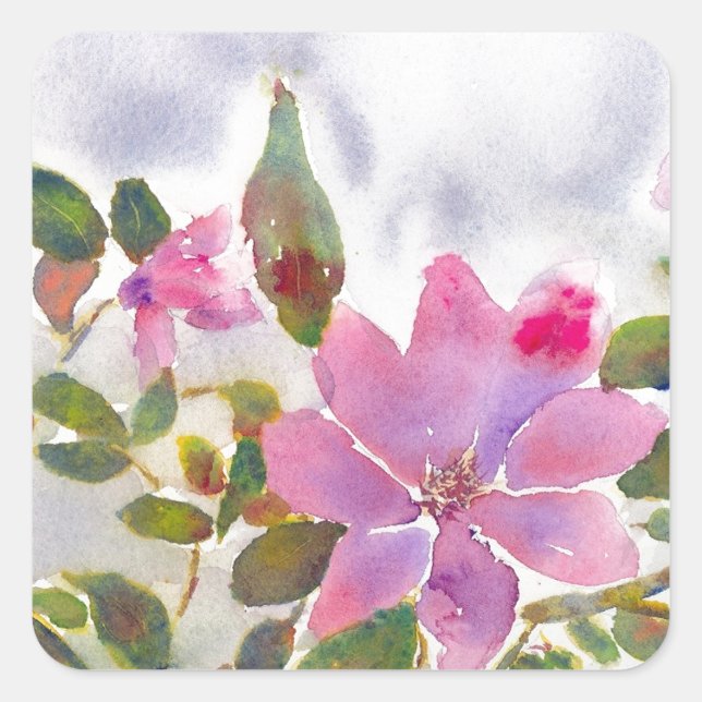 Nana's Roses Square Sticker (Front)