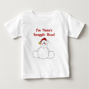 Nana's Snuggle Bear Christmas Holidays Baby T-Shirt